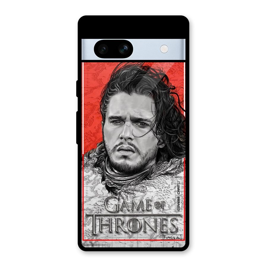 Jon Snow Nights Watch Glass Back Case for Google Pixel 7a