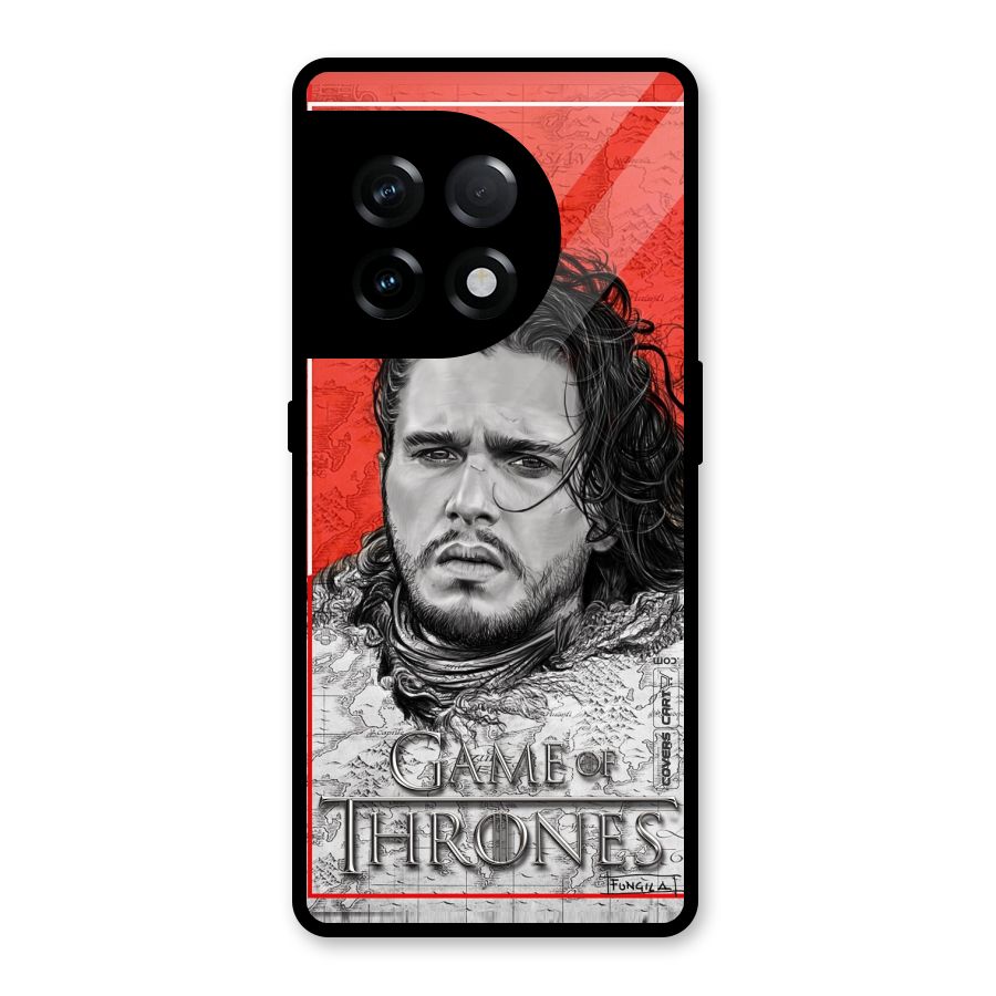 Jon Snow Nights Watch Glass Back Case for OnePlus 11R