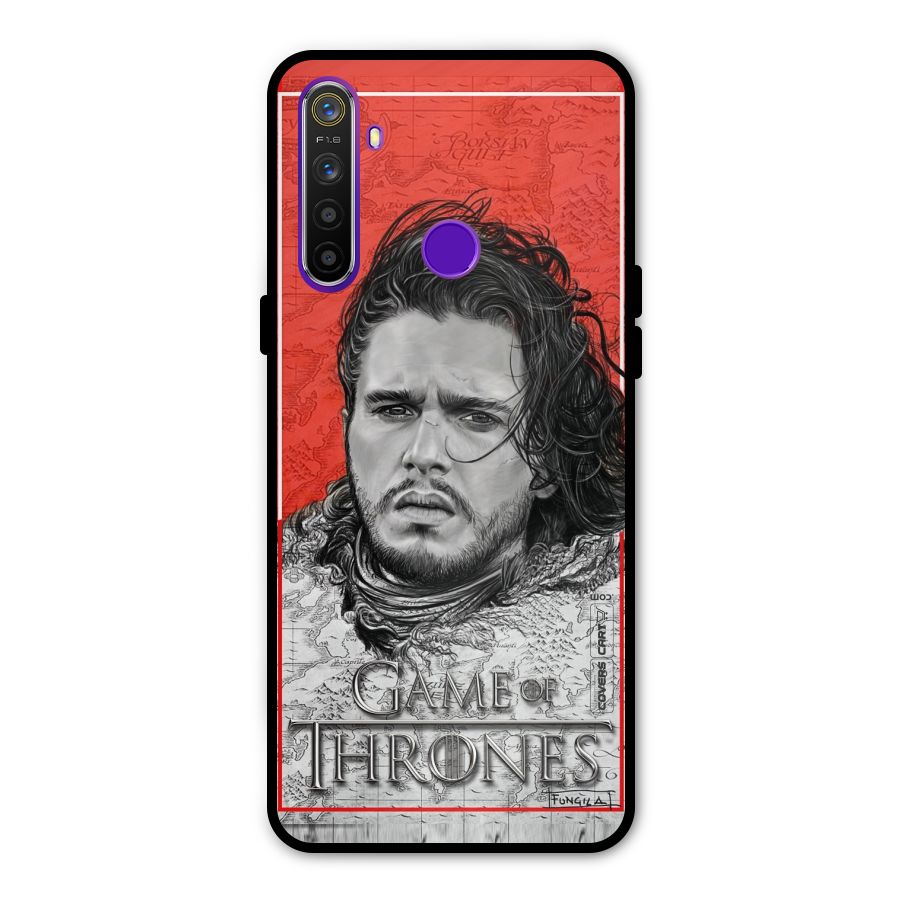 Jon Snow Nights Watch Glass Back Case for Realme 5s