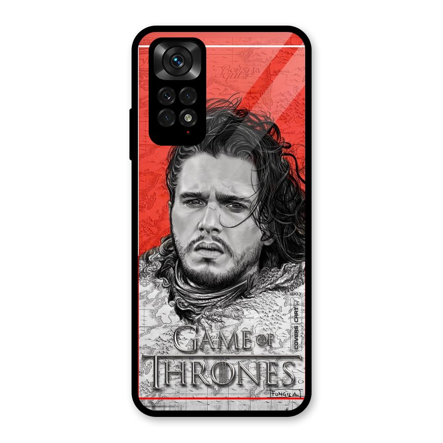 Jon Snow Nights Watch Glass Back Case for Redmi Note 11S