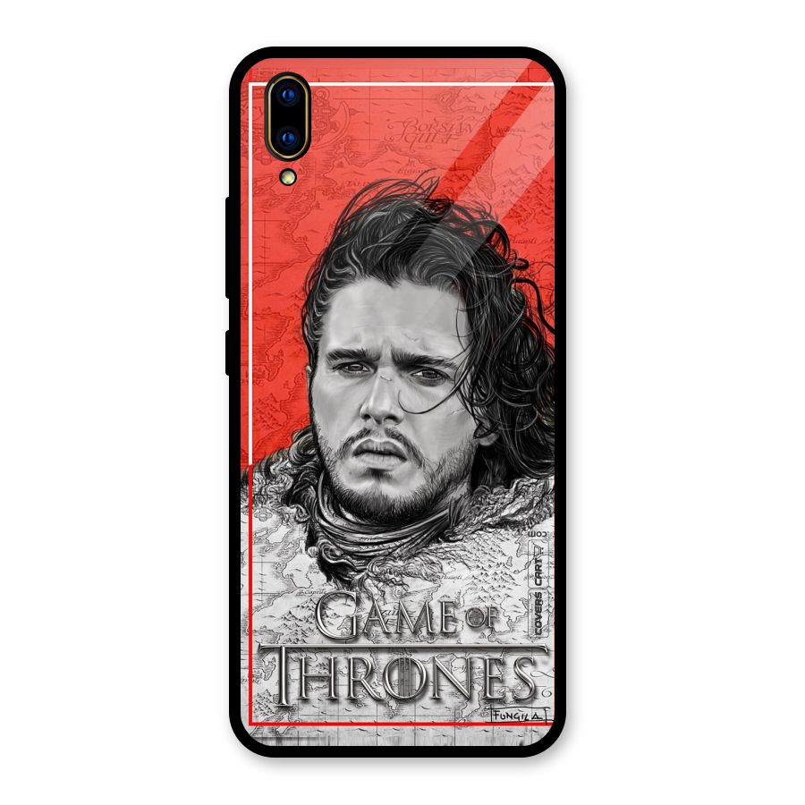 Jon Snow Nights Watch Glass Back Case for Vivo V11 Pro