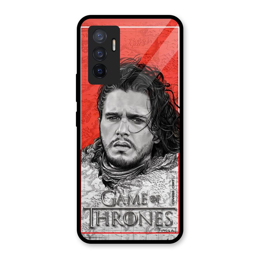 Jon Snow Nights Watch Glass Back Case for Vivo V23e