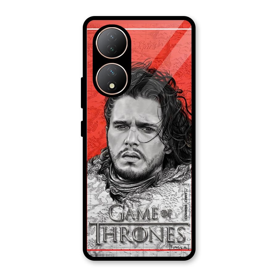 Jon Snow Nights Watch Glass Back Case for Vivo Y100A