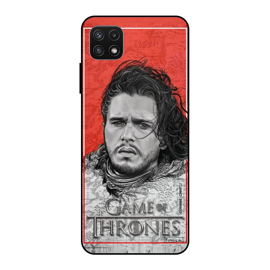 Jon Snow Nights Watch Metal Back Case for Galaxy A22 5G