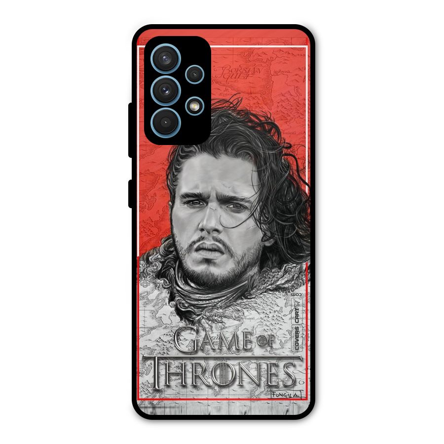 Jon Snow Nights Watch Metal Back Case for Galaxy A32