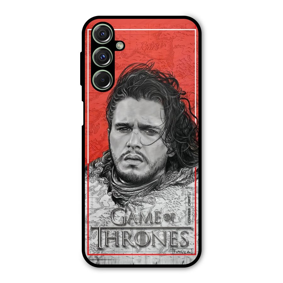 Jon Snow Nights Watch Metal Back Case for Galaxy F34