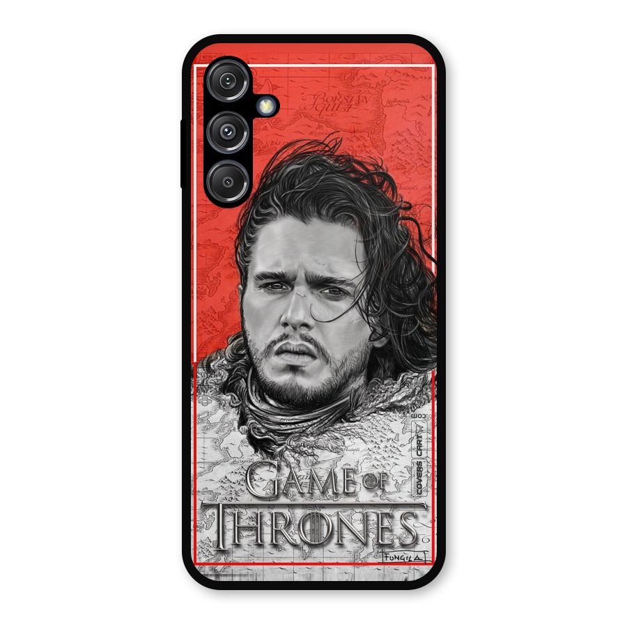 Jon Snow Nights Watch Metal Back Case for Galaxy M34 5G