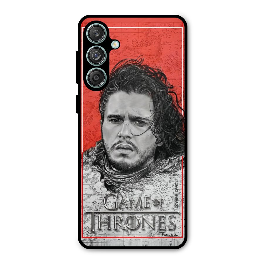 Jon Snow Nights Watch Metal Back Case for Galaxy M55 5G