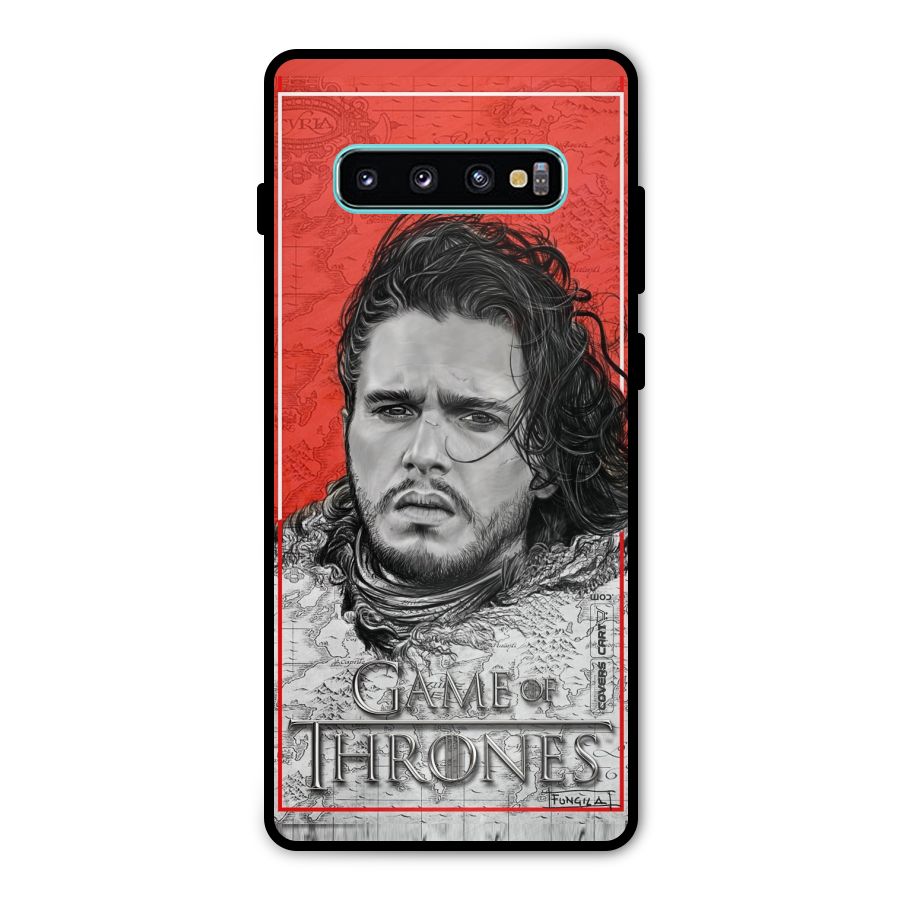 Jon Snow Nights Watch Metal Back Case for Galaxy S10 Plus