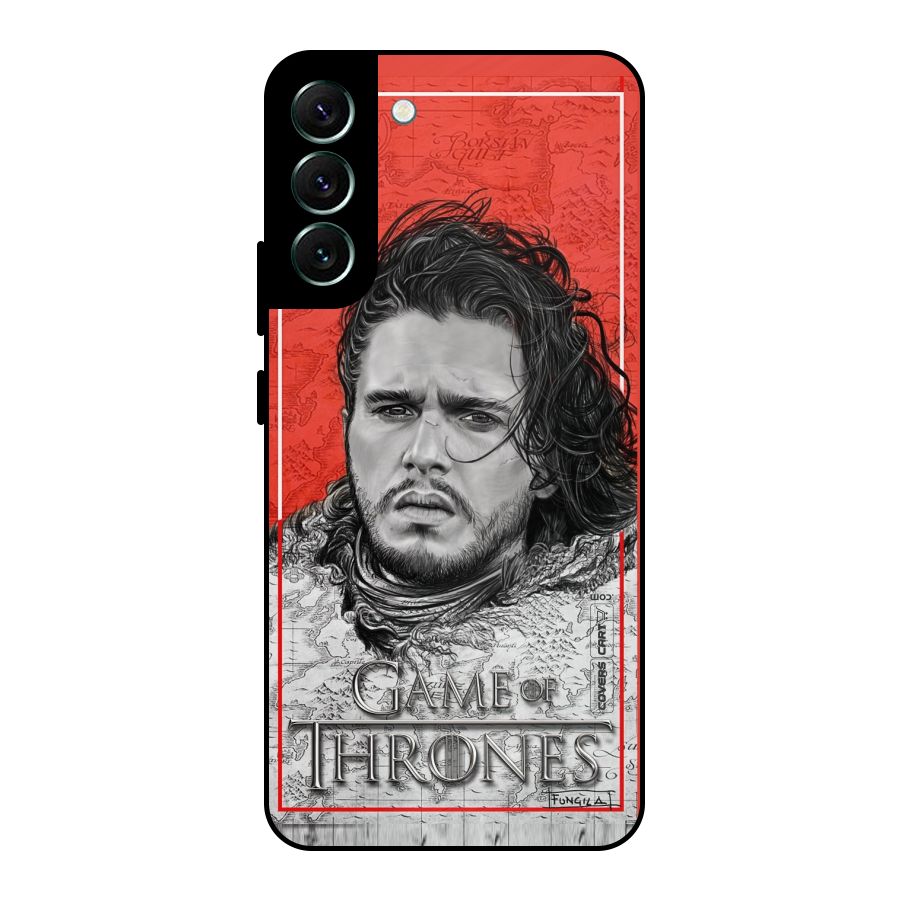 Jon Snow Nights Watch Metal Back Case for Galaxy S22 Plus 5G