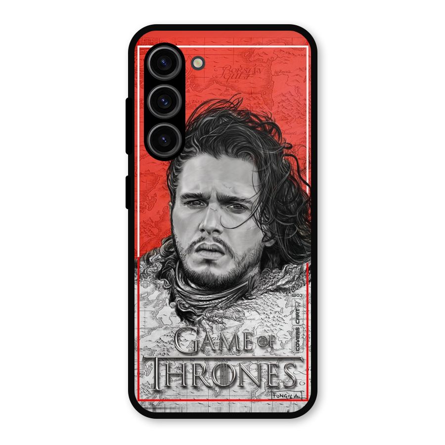 Jon Snow Nights Watch Metal Back Case for Galaxy S23