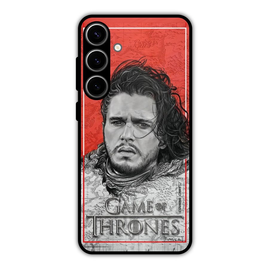 Jon Snow Nights Watch Metal Back Case for Galaxy S24 Plus