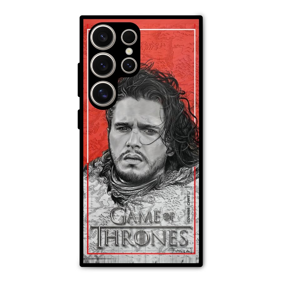 Jon Snow Nights Watch Metal Back Case for Galaxy S24 Ultra
