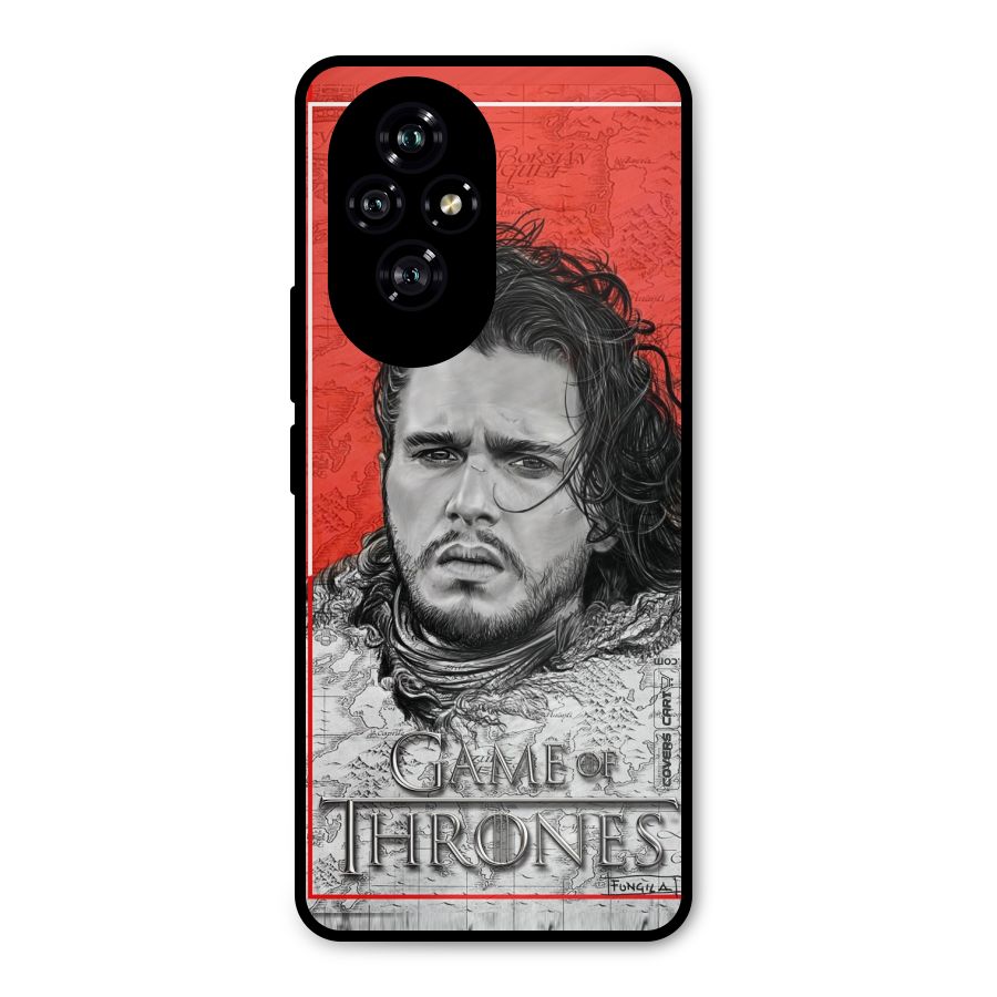 Jon Snow Nights Watch Metal Back Case for Honor 200