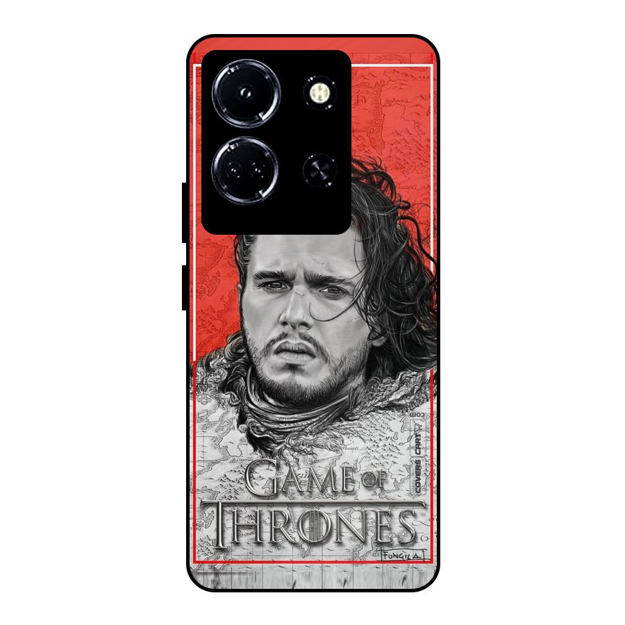 Jon Snow Nights Watch Metal Back Case for Infinix Note 30 5G