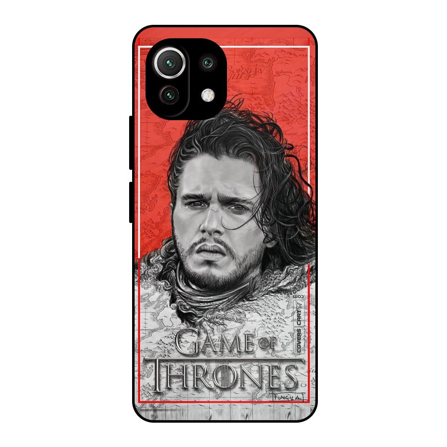 Jon Snow Nights Watch Metal Back Case for Mi 11 Lite
