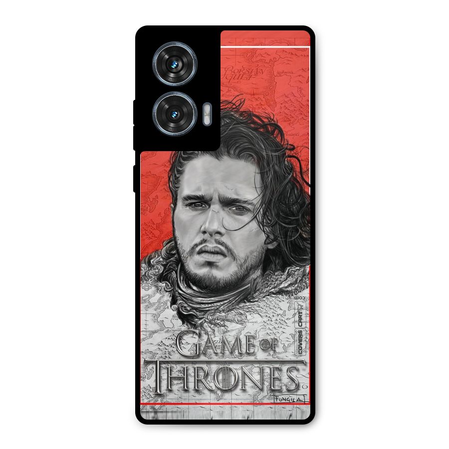 Jon Snow Nights Watch Metal Back Case for Motorola Edge 50 Fusion