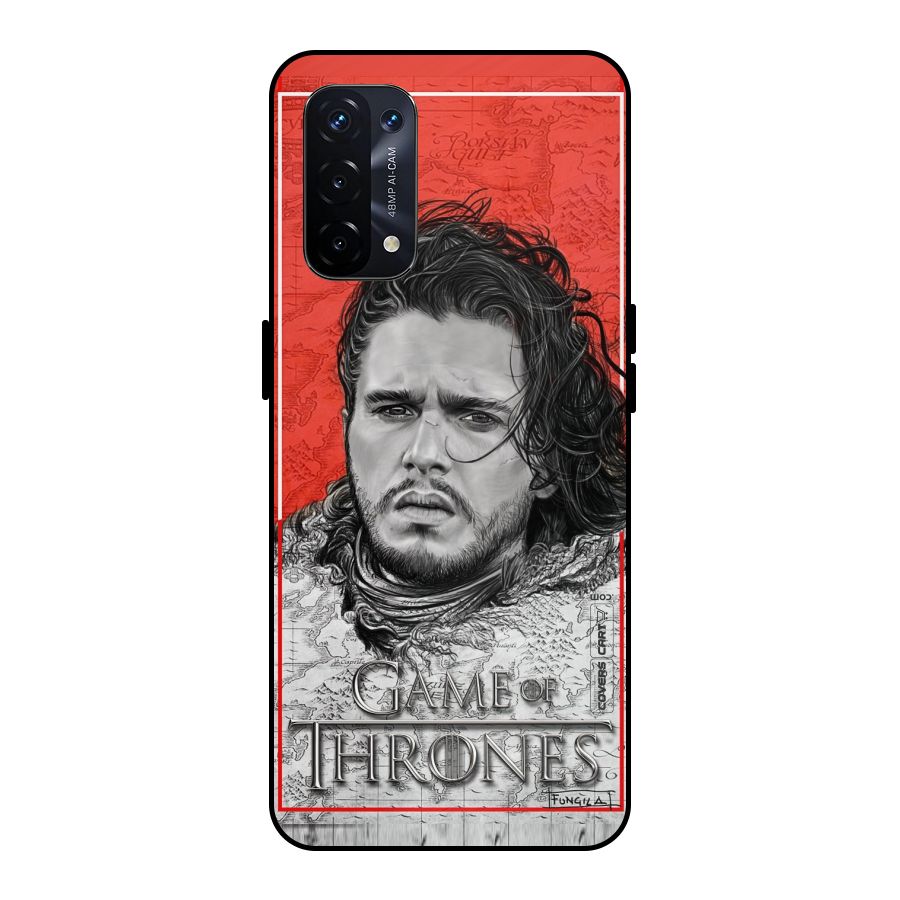 Jon Snow Nights Watch Metal Back Case for Oppo A74 5G