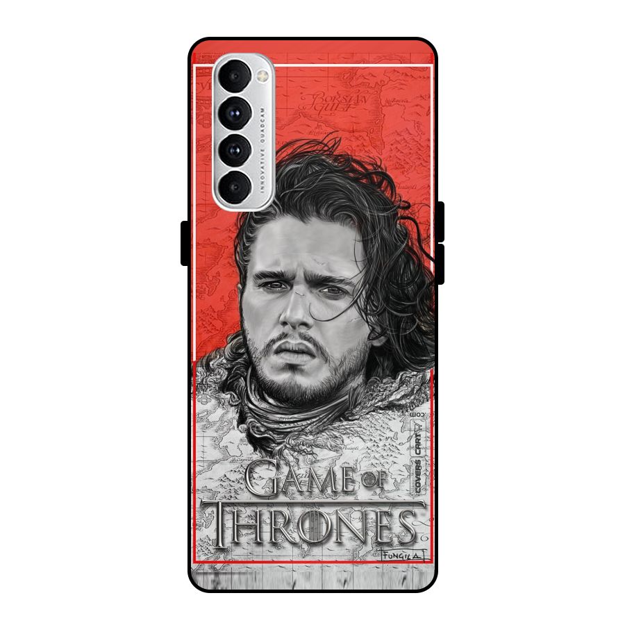 Jon Snow Nights Watch Metal Back Case for Oppo Reno4 Pro