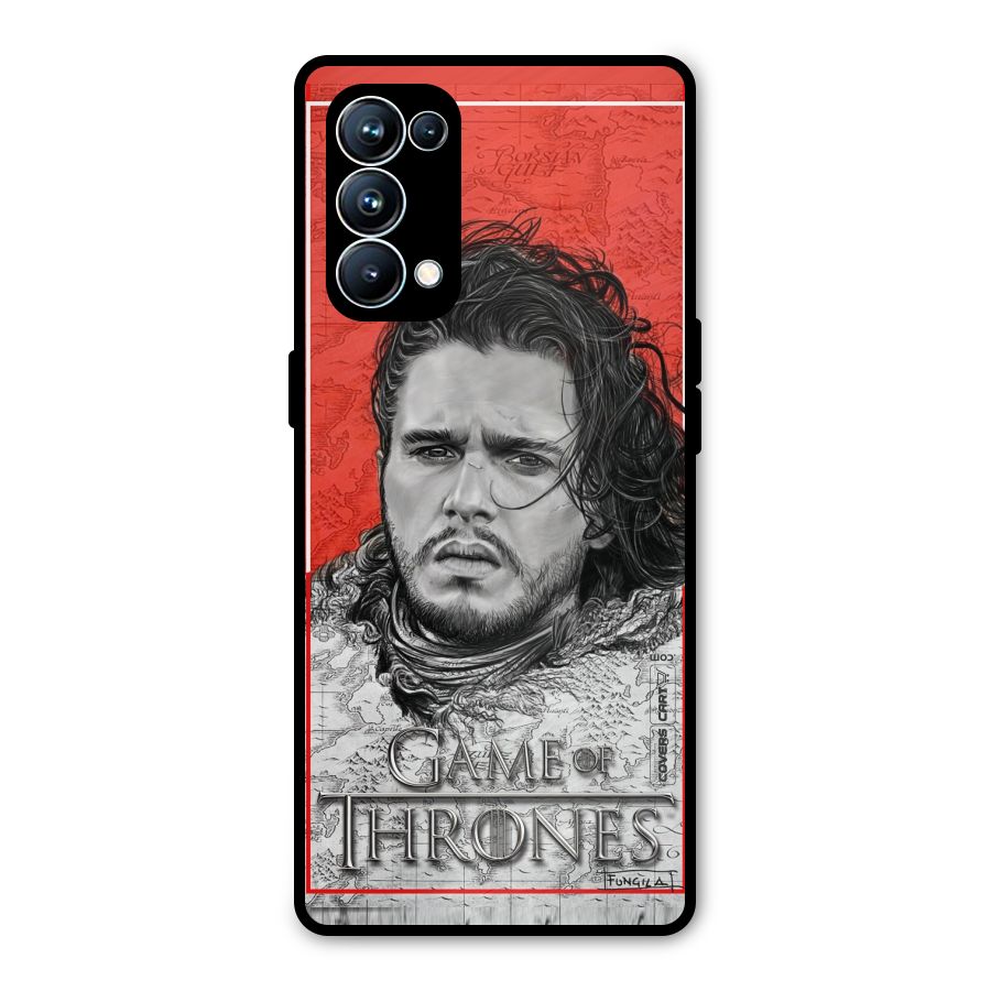 Jon Snow Nights Watch Metal Back Case for Oppo Reno5 Pro 5G