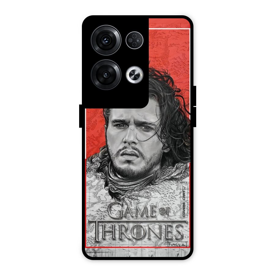 Jon Snow Nights Watch Metal Back Case for Oppo Reno8 Pro 5G