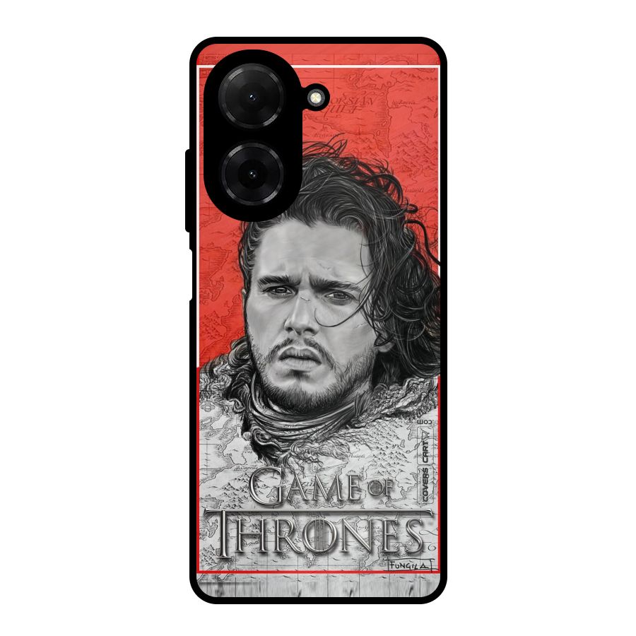 Jon Snow Nights Watch Metal Back Case for Redmi A5 4G