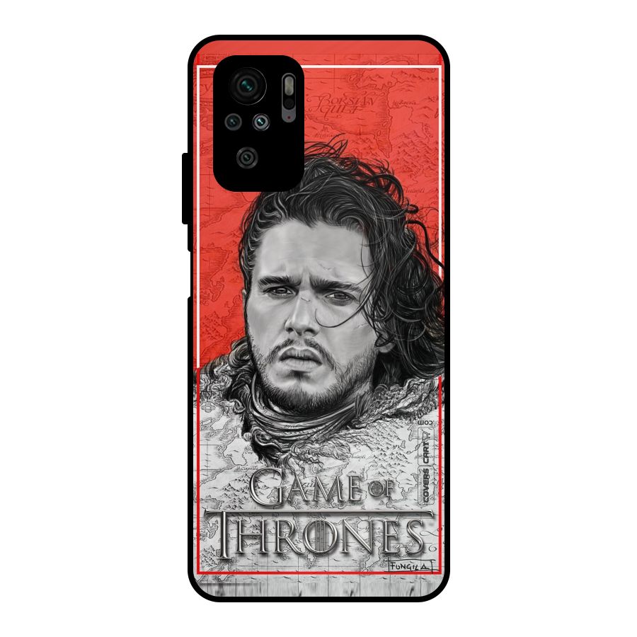 Jon Snow Nights Watch Metal Back Case for Redmi Note 10S