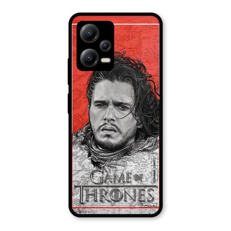 Jon Snow Nights Watch Metal Back Case for Redmi Note 12 5G