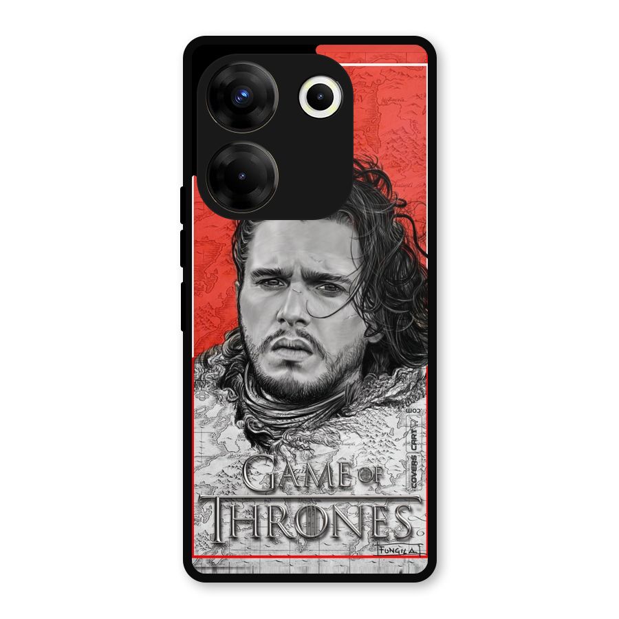 Jon Snow Nights Watch Metal Back Case for Tecno Camon 20 Pro