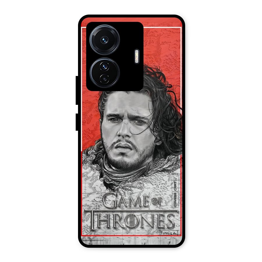 Jon Snow Nights Watch Metal Back Case for Vivo T1 Pro