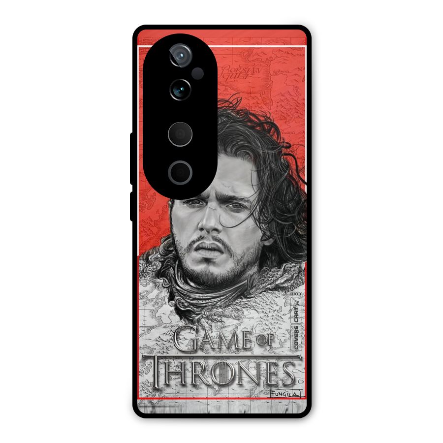Jon Snow Nights Watch Metal Back Case for Vivo T3 Ultra