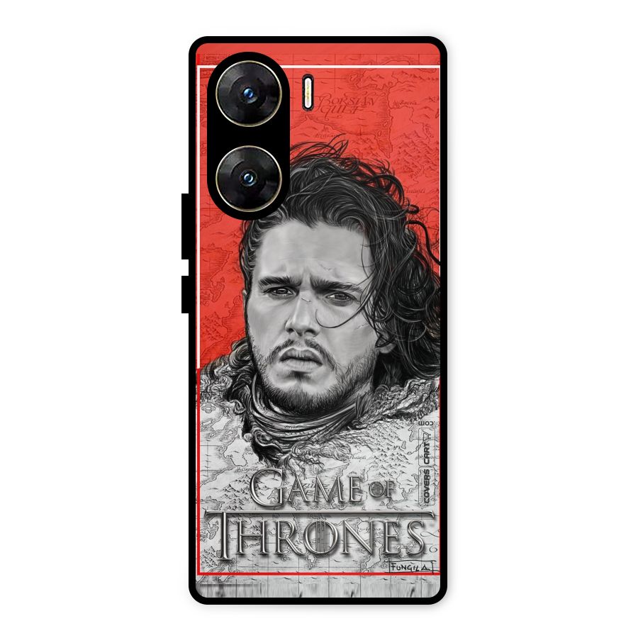 Jon Snow Nights Watch Metal Back Case for Vivo V29e