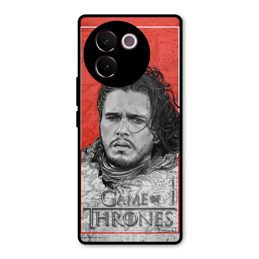 Jon Snow Nights Watch Metal Back Case for Vivo V30e