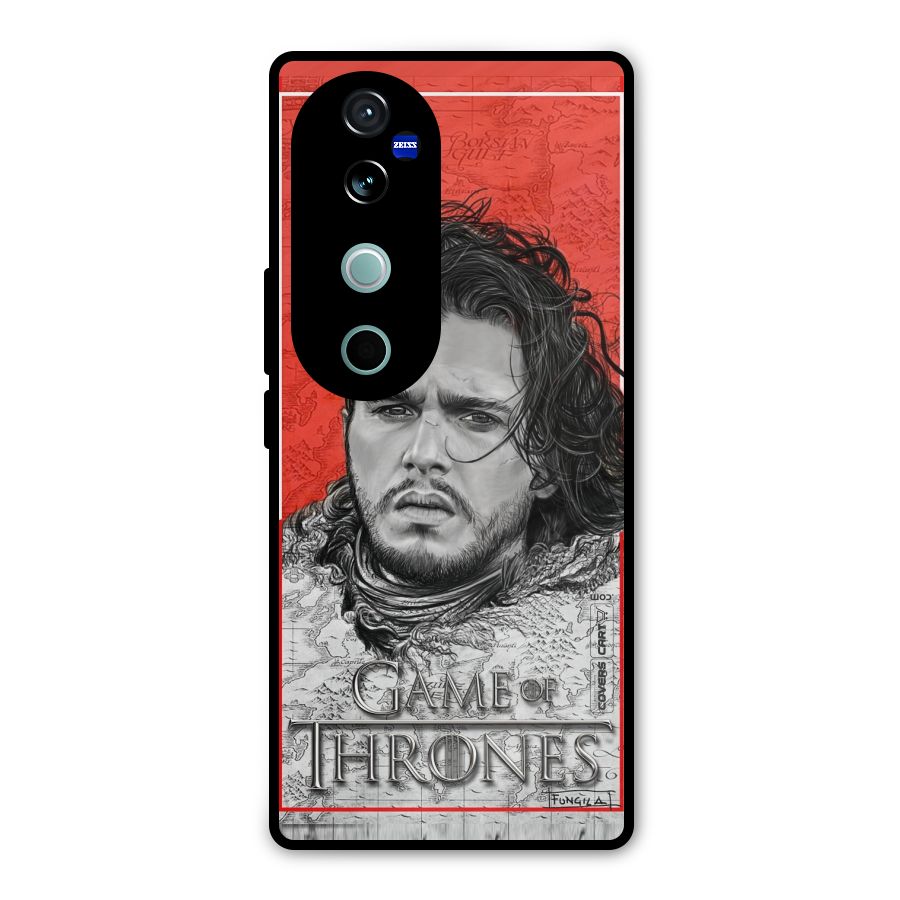 Jon Snow Nights Watch Metal Back Case for Vivo V40 Pro