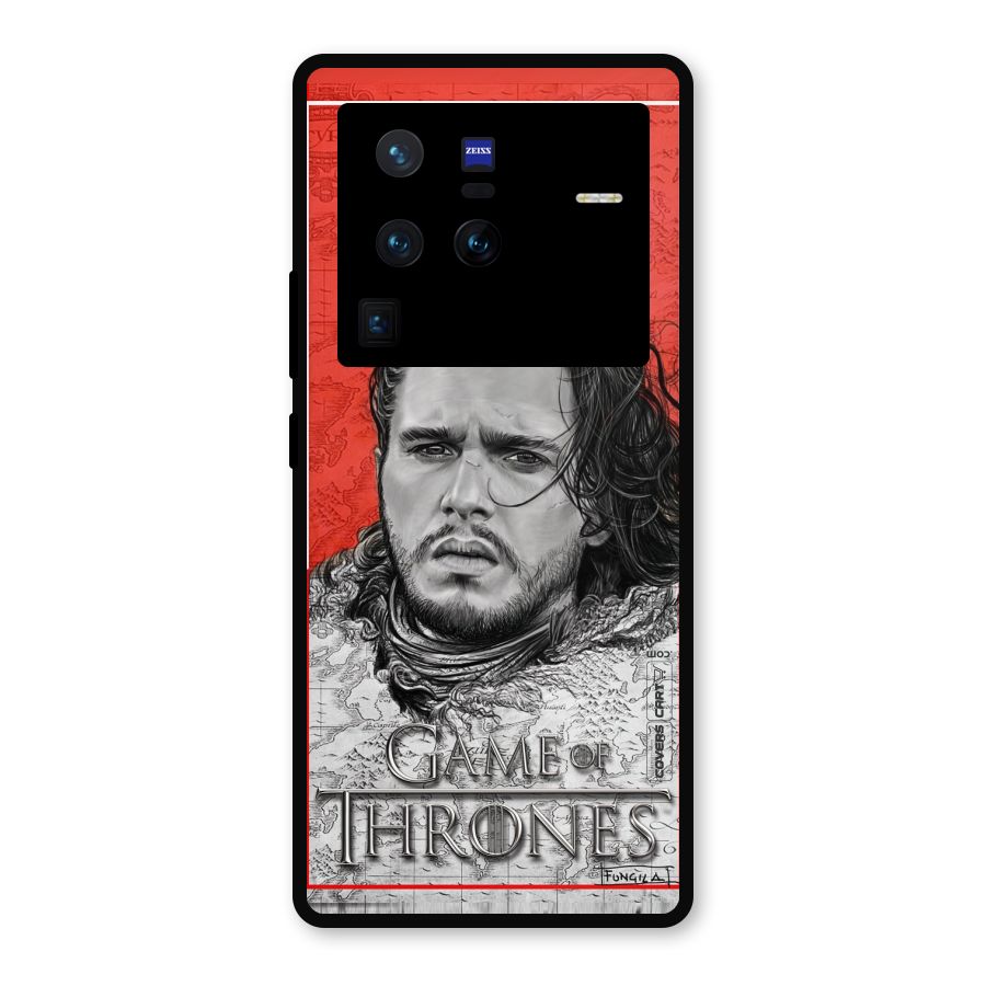 Jon Snow Nights Watch Metal Back Case for Vivo X80 Pro
