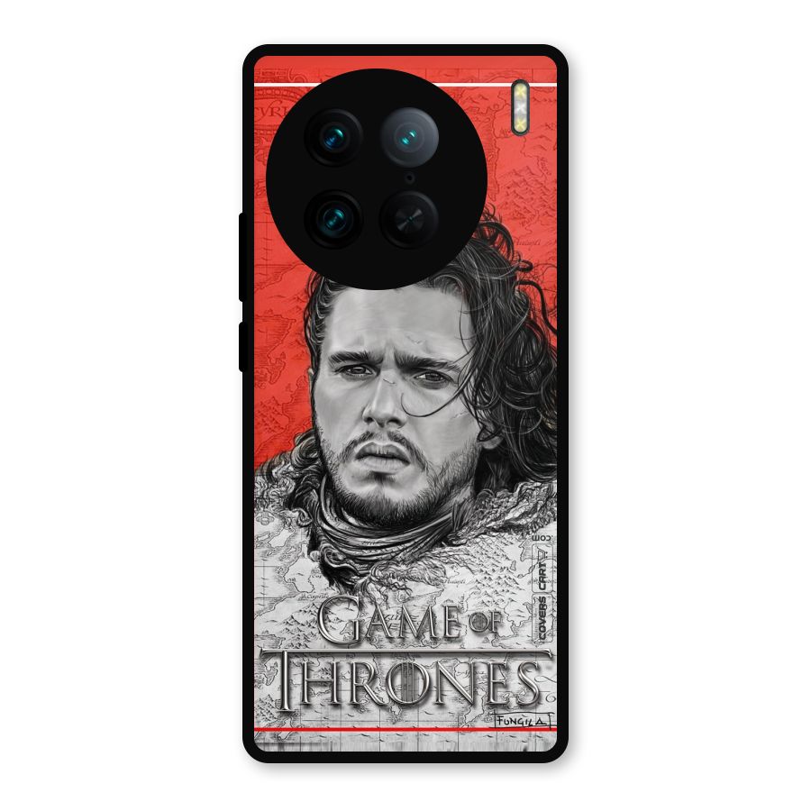 Jon Snow Nights Watch Metal Back Case for Vivo X90 Pro