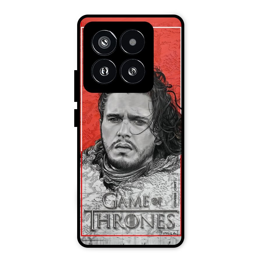 Jon Snow Nights Watch Metal Back Case for Xiaomi 14 Pro