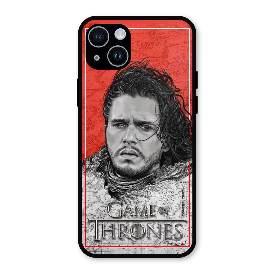 Jon Snow Nights Watch Metal Back Case for iPhone 14