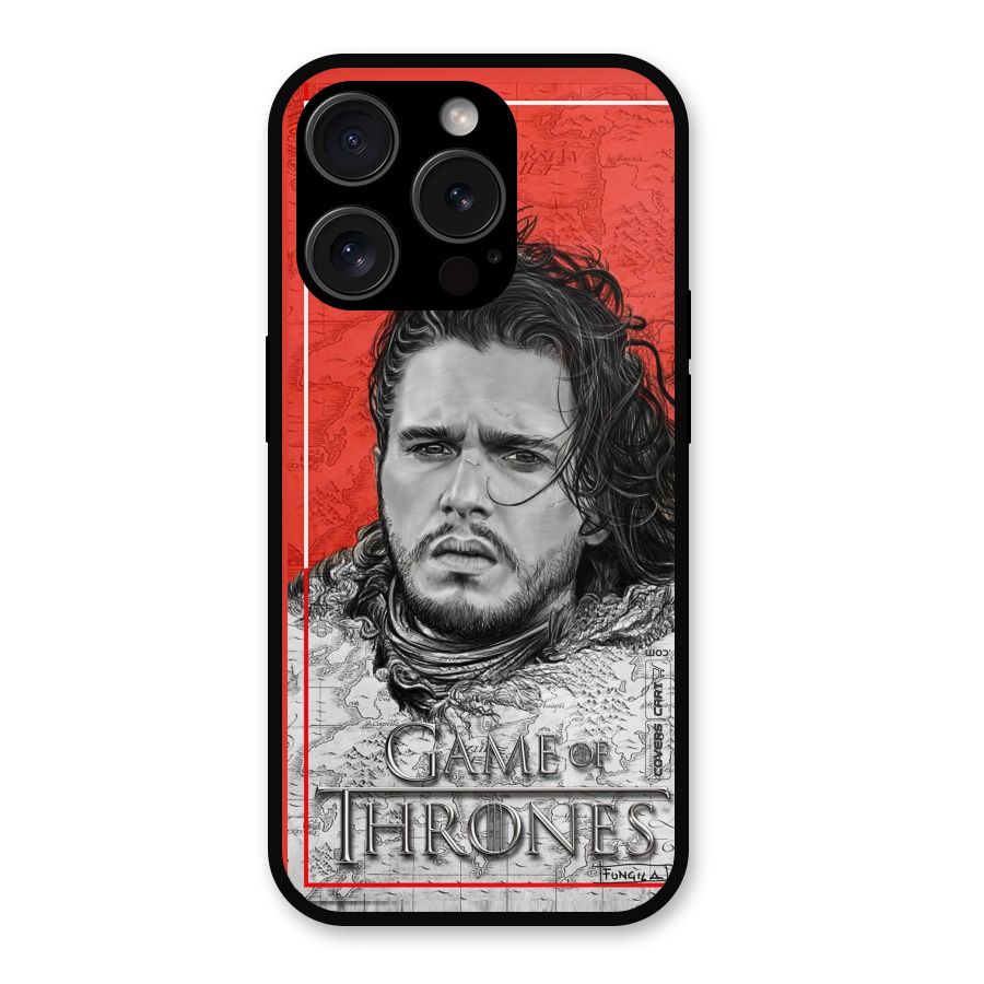 Jon Snow Nights Watch Metal Back Case for iPhone 15 Pro