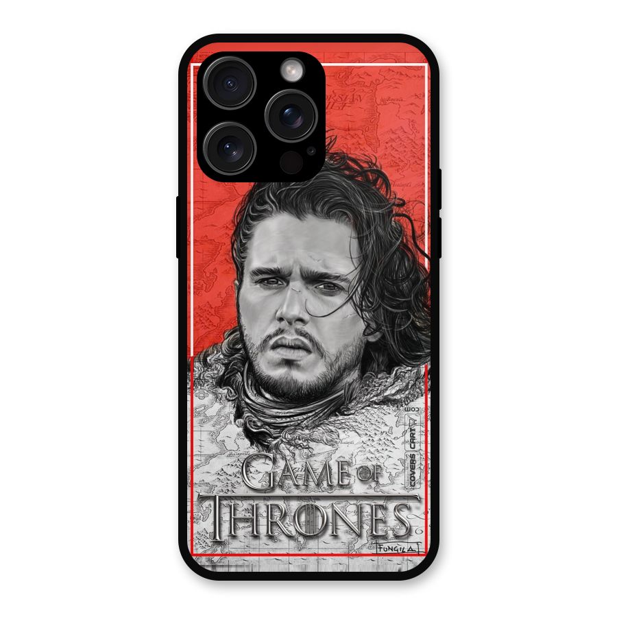 Jon Snow Nights Watch Metal Back Case for iPhone 15 Pro Max