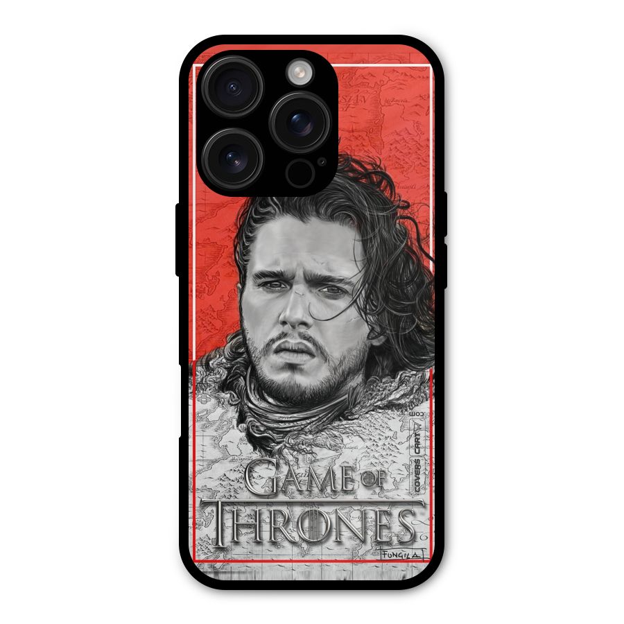Jon Snow Nights Watch Metal Back Case for iPhone 16 Pro