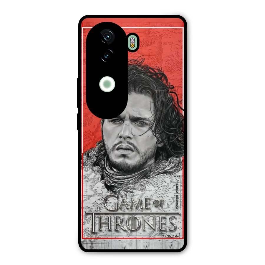 Jon Snow Nights Watch Metal Back Case for iQOO Z9s