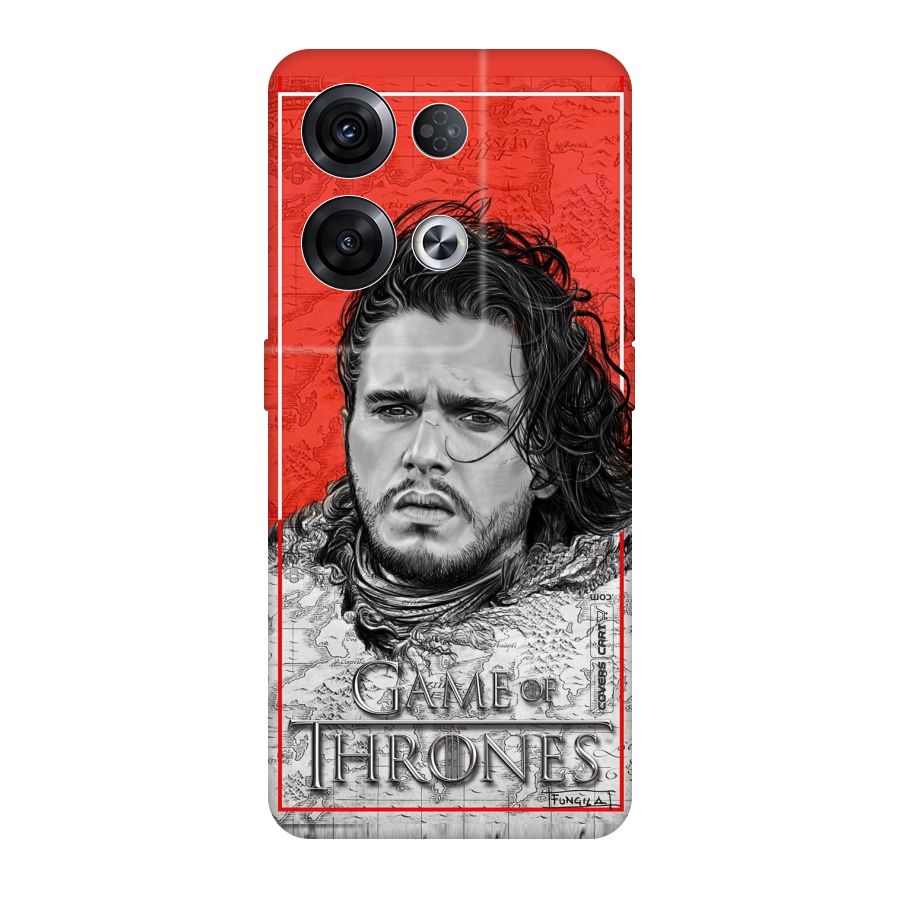 Jon Snow Nights Watch Original Polycarbonate Back Case for Oppo Reno8 Pro 5G