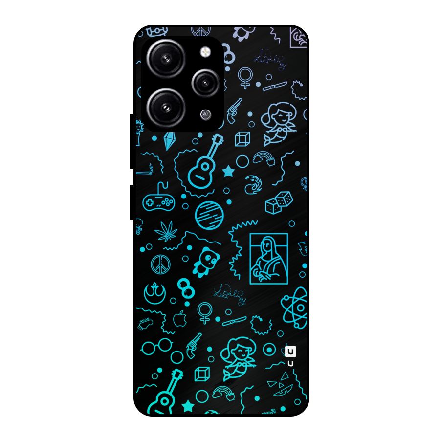Joy Art Glass Back Case for Redmi 12 4G