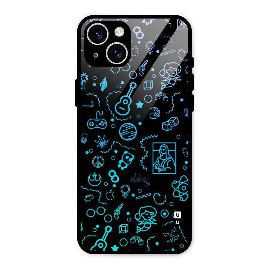 Joy Art Glass Back Case for iPhone 15 Plus