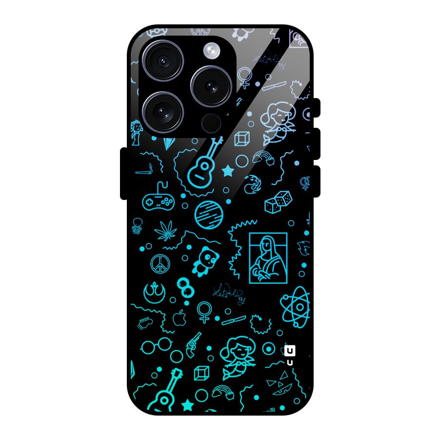 Joy Art Glass Back Case for iPhone 15 Pro