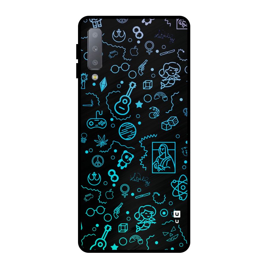 Joy Art Metal Back Case for Galaxy A7 (2018)
