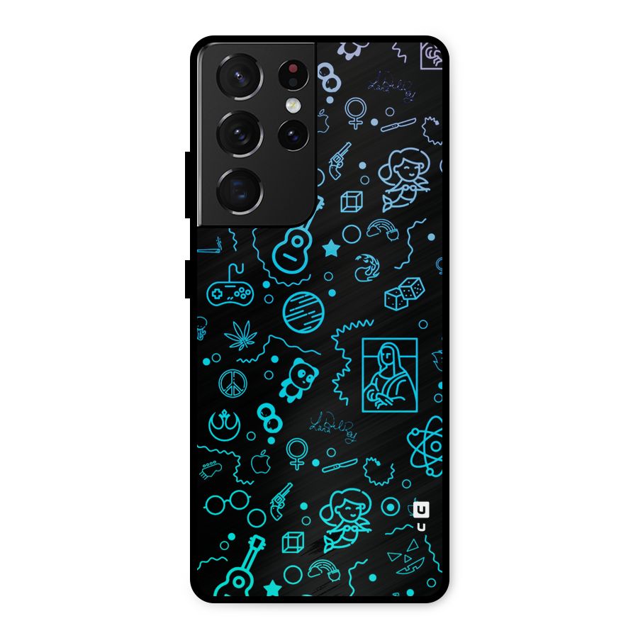 Joy Art Metal Back Case for Galaxy S21 Ultra 5G