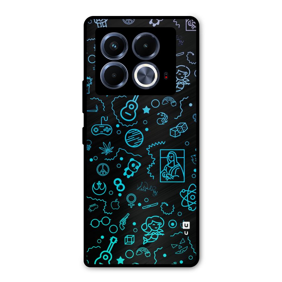 Joy Art Metal Back Case for Infinix Note 40 5G