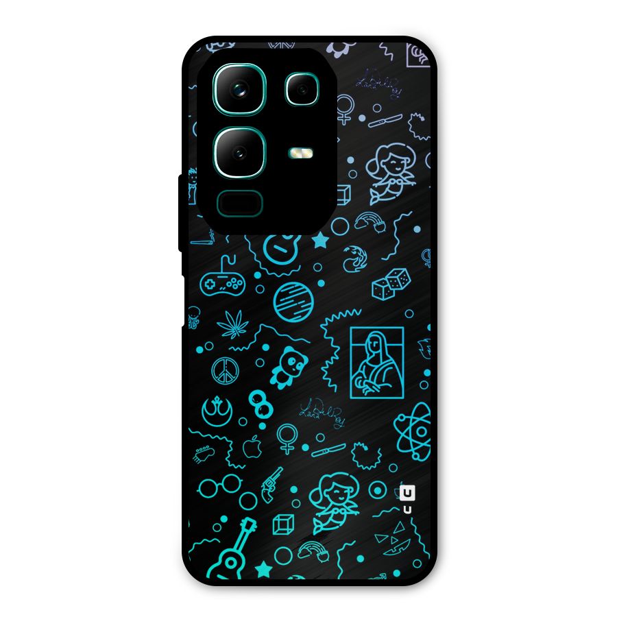 Joy Art Metal Back Case for Infinix Note 50x